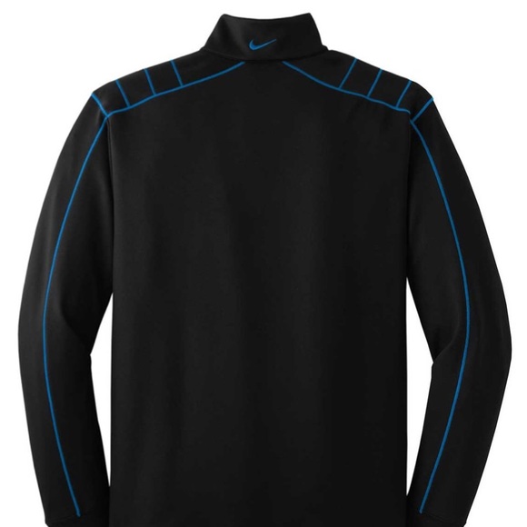 Nike Men’s Black/Blue Dri-FIT Quarter Zip - Picture 2 of 7